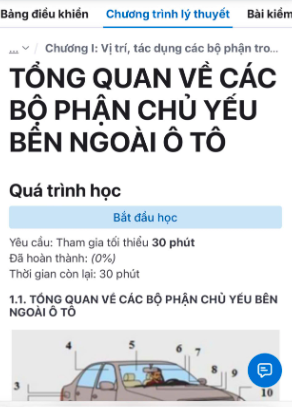 Bài học trên hệ thống LMS