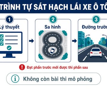 Trình tự các môn sát hạch lái xe ô tô các hạng
