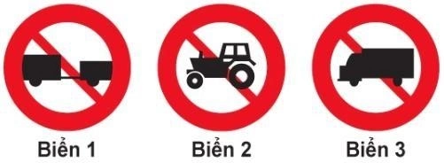 Biển cấm máy kéo