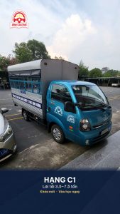 Xe tập lái hạng C1 tại Trung tâm Tư thục Bình Dương.